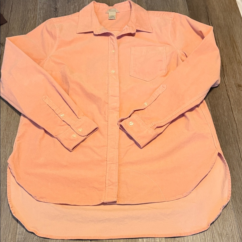 Women’s Duluth Trading Co Peach-Coral Shirt NWOT